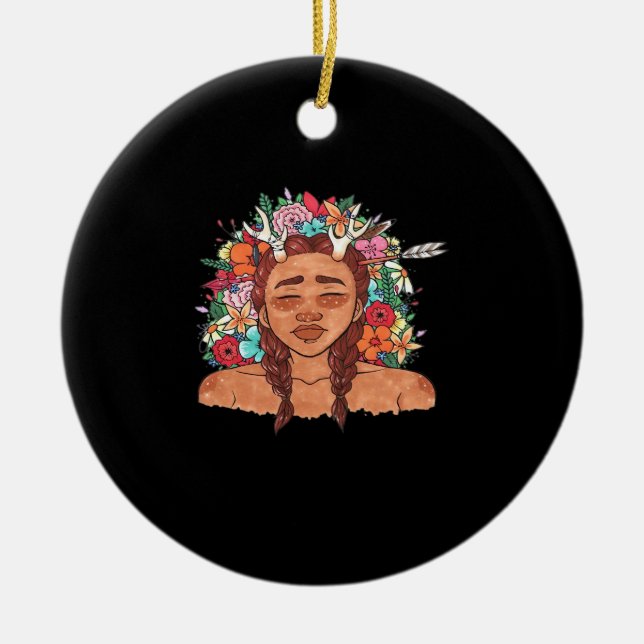 Oh Deer Modern Aesthetic Julgransprydnad Keramik (Framsidan)