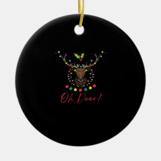 Oh Deer Modern Aesthetic Julgransprydnad Keramik