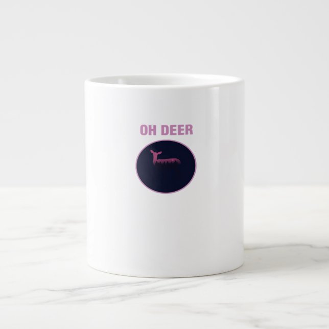 Oh Deer Modern Aesthetic  Jumbo Mugg (Framsidan)
