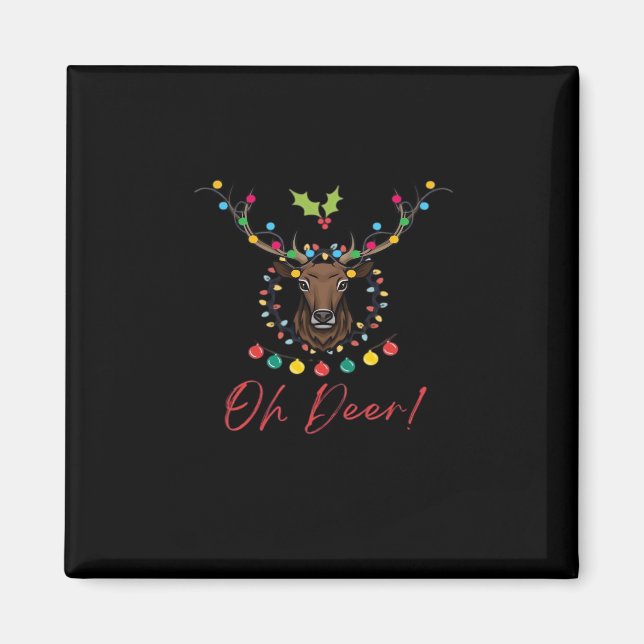 Oh Deer Modern Aesthetic  Magnet (Framsidan)