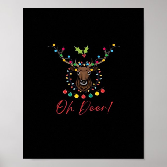 Oh Deer Modern Aesthetic  Poster (Framsidan)