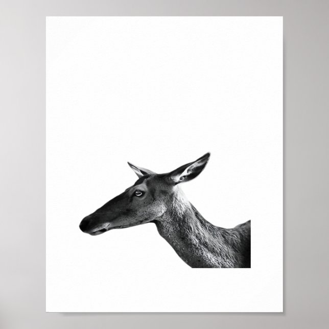 Oh Deer Modern Aesthetic Vibe  Poster (Framsidan)
