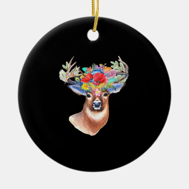 Oh Deer Modern Artistic Style Ornament (Framsidan)