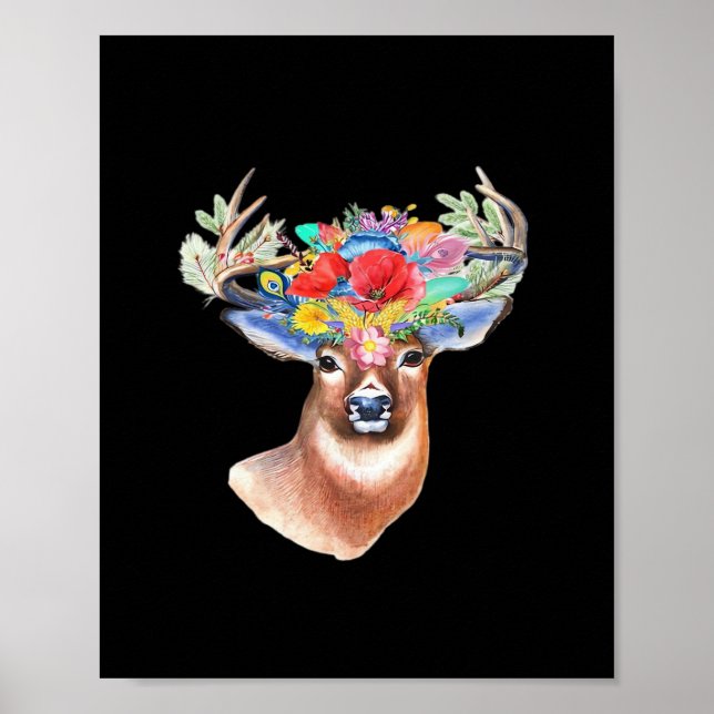 Oh Deer Modern Artistic Style  Poster (Framsidan)