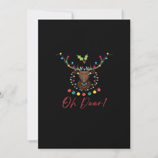 Oh Deer Modern Estetik Julkort
