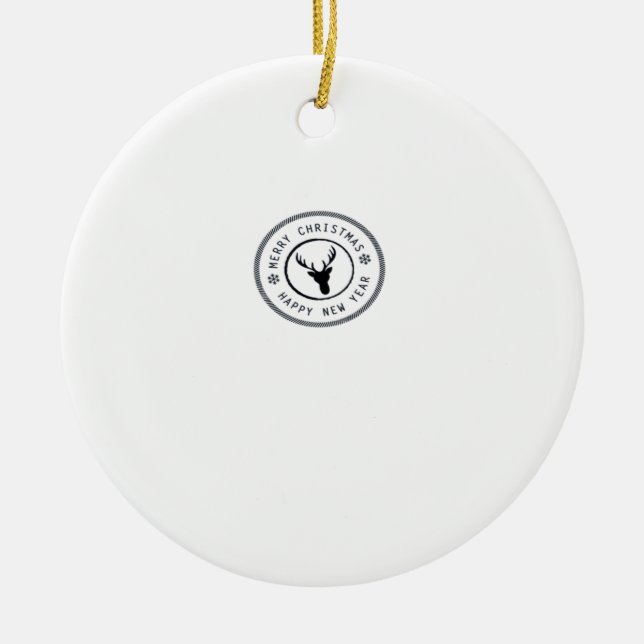 Oh Deer Modern Estetisk Ornament (Framsidan)
