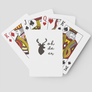 Oh Deer Modern Graphic Style  Casinokort