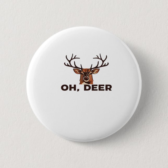 Oh Deer Modern Ren Design  Knapp (Framsida)
