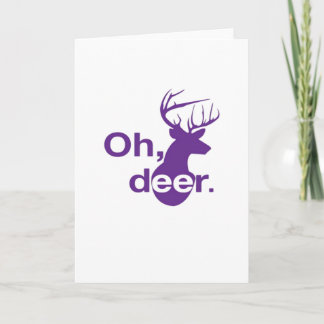 Oh Deer Natural Woodland Style Kort
