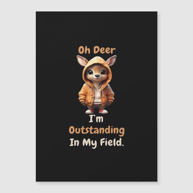 Oh Deer Outstanding In My Field Funny Humor  (Framsida)
