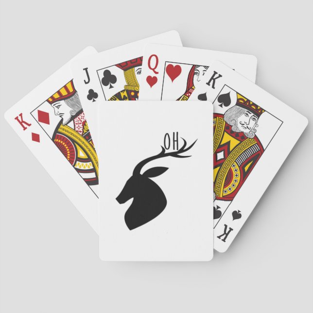 Oh Deer Pun Creative Style  Casinokort (Baksidan)