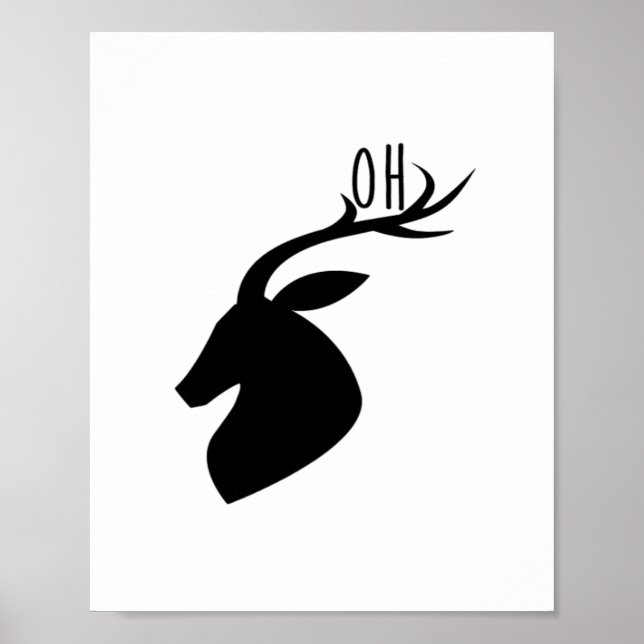 Oh Deer Pun Creative Style  Poster (Framsidan)