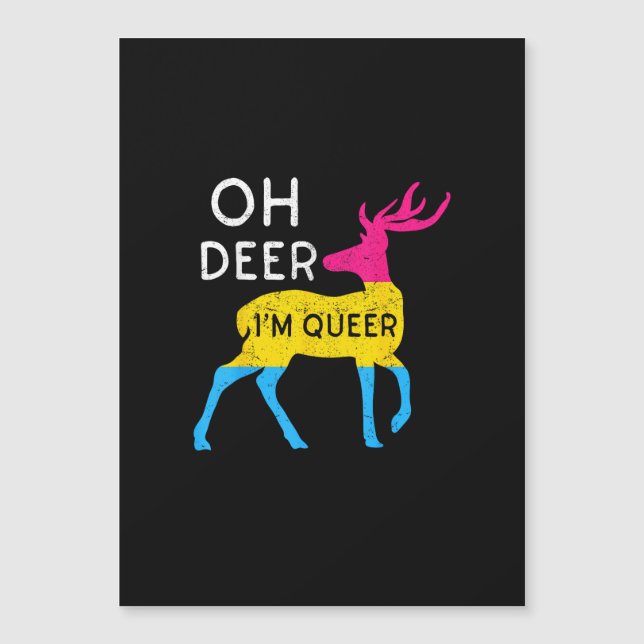 Oh Deer Queer Colorful Pride Flag Celebration  (Framsida)