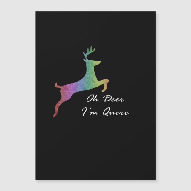 Oh Deer Queer Funny Pun LGBT Pride Celebration  (Framsida)