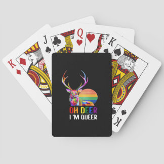 Oh Deer Queer Minimal Modern Style Casinokort