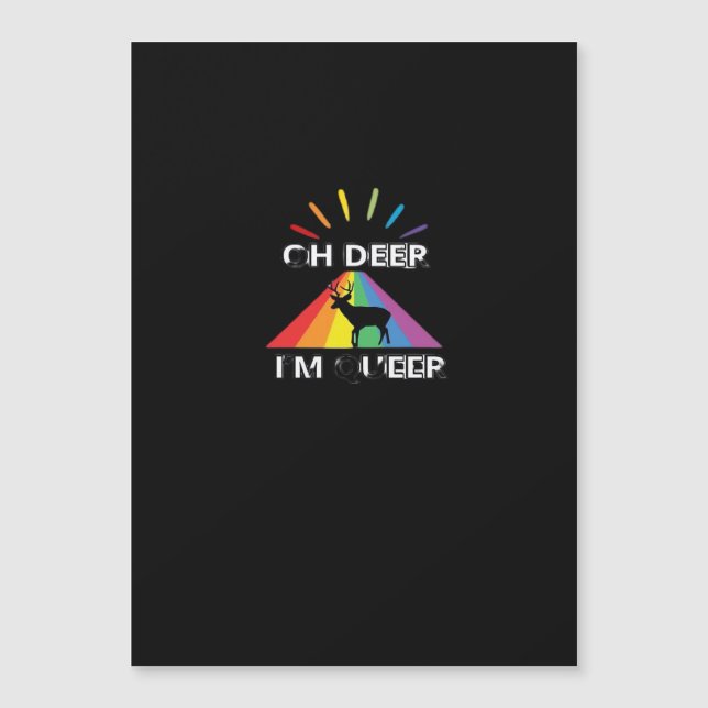 Oh Deer Queer Trendy Aesthetic Design  (Framsida)