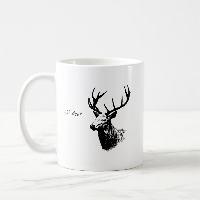 Oh Deer Reindeer Kaffemugg (Vänster)