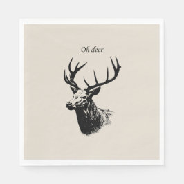 Oh Deer Reindeer Pappersservett
