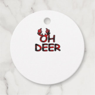 Oh Deer Ren Layout Gåvor Etiketter