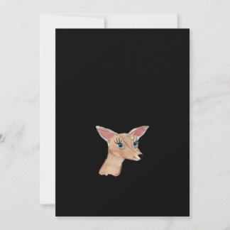 Oh Deer Ren Modern  Julkort