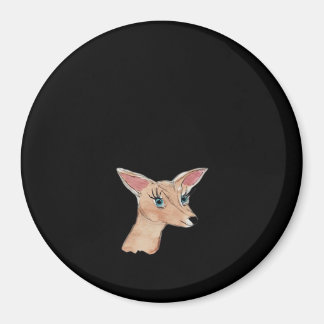 Oh Deer Ren Modern   Magnet