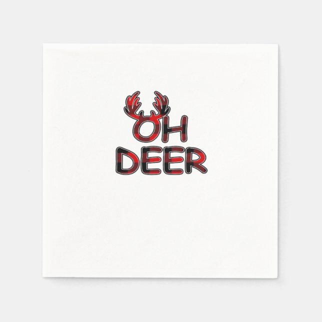 Oh Deer Rent Layout  Pappersservett (Framsidan)