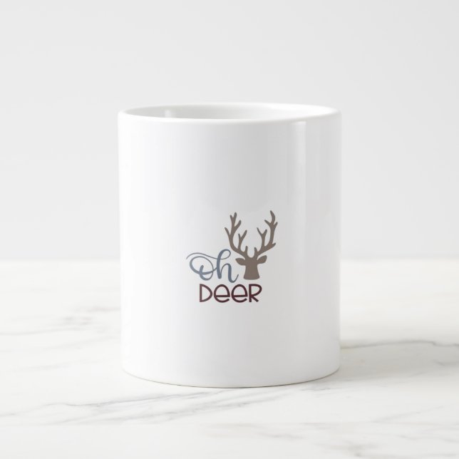Oh Deer Retro Classic Design  Jumbo Mugg (Framsidan)
