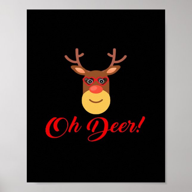 Oh Deer Retro Classic   Poster (Framsidan)