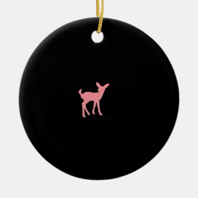 Oh Deer Retro Classic Style Ornament (Framsidan)
