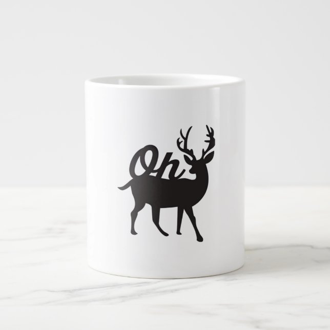 Oh Deer Retro Classic Vibe  Jumbo Mugg (Framsidan)