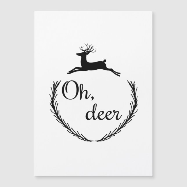 Oh Deer Roligt Stil Design  (Framsida)