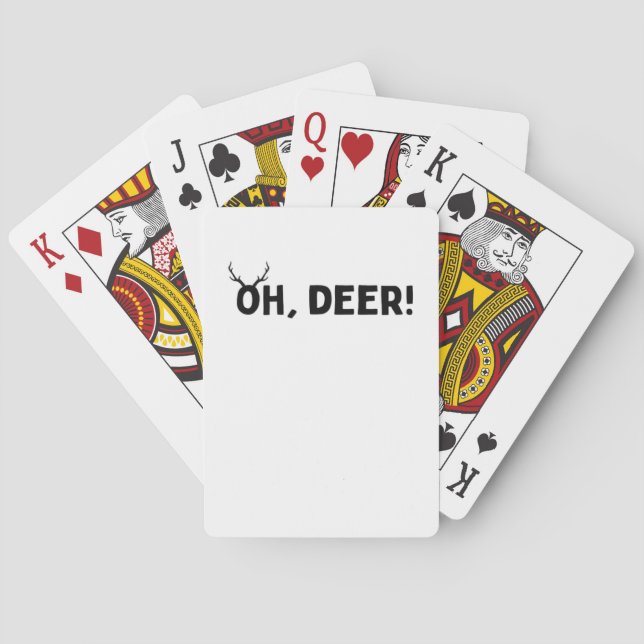 Oh Deer Simple Aesthetic  Casinokort (Baksidan)