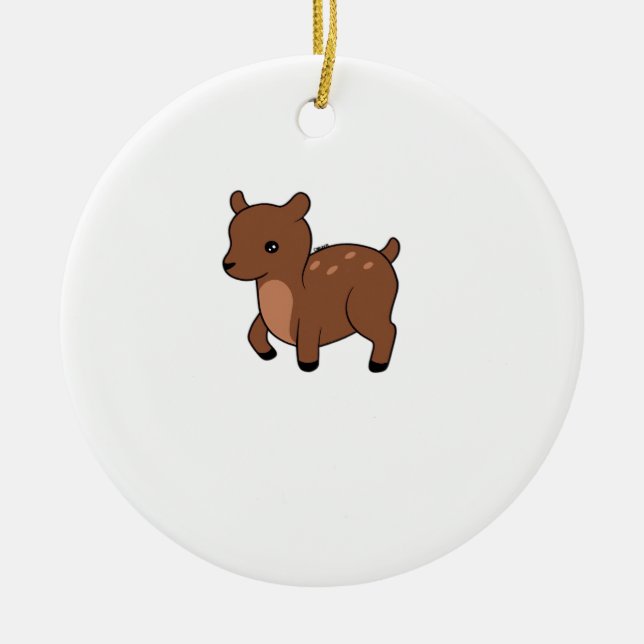 Oh Deer Soft Minimal Design Julgransprydnad Keramik (Framsidan)