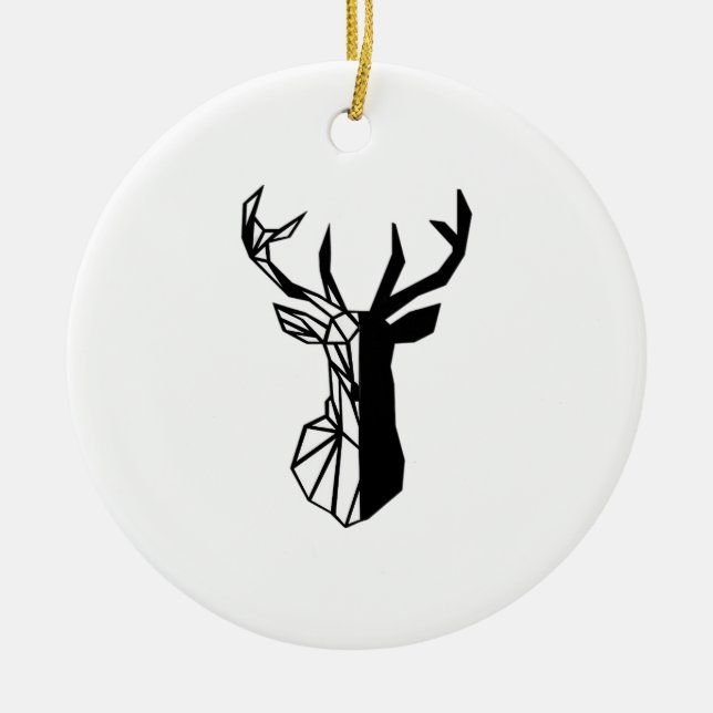 Oh Deer Soft Minimal Vibe Julgransprydnad Keramik (Framsidan)
