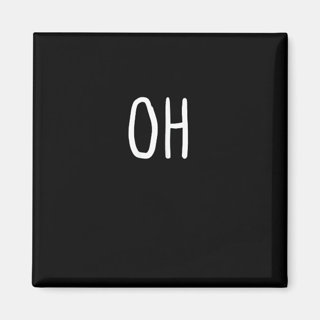 Oh Deer Trendy Halloween Style  Magnet (Framsidan)