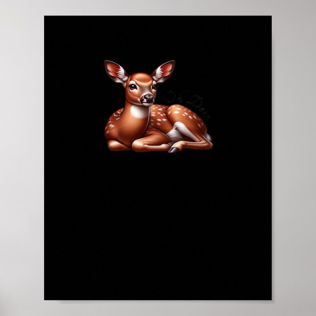 Oh Deer Trendy Modern Aesthetic  Poster (Framsidan)