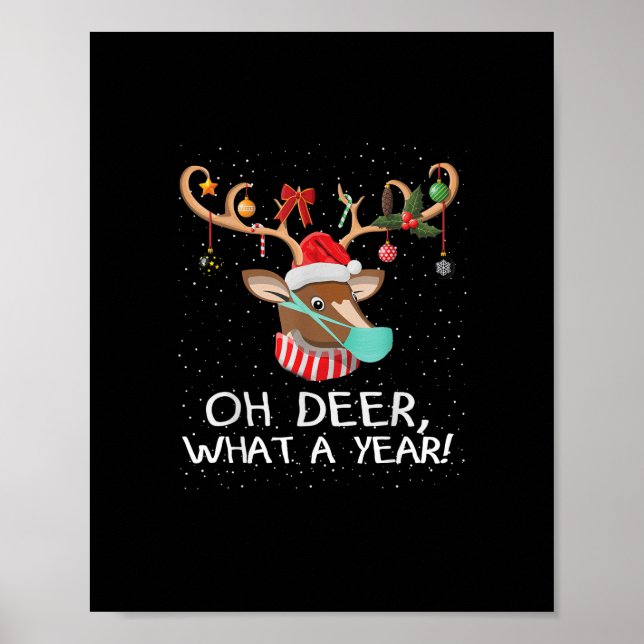 Oh Deer What a Year Christmas Family Style  Poster (Framsidan)
