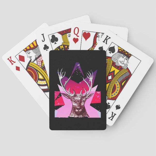 Oh Deer Whimsical Kreativ Design  Casinokort (Baksidan)