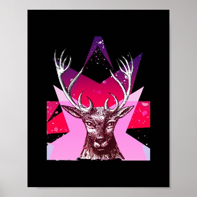 Oh Deer Whimsical Kreativ Design  Poster (Framsidan)