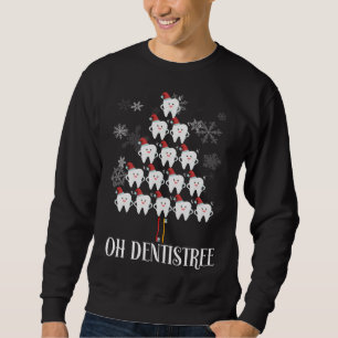 Oh Dentistree - Funny Julgran Dental Hygien Lång Ärmad Tröja