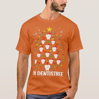 Oh Dentistree Funny Julgran Ljus Dentist T Shirt