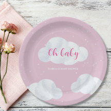 Oh Flicka Rosa Clouds Himlar Stars Baby Shower