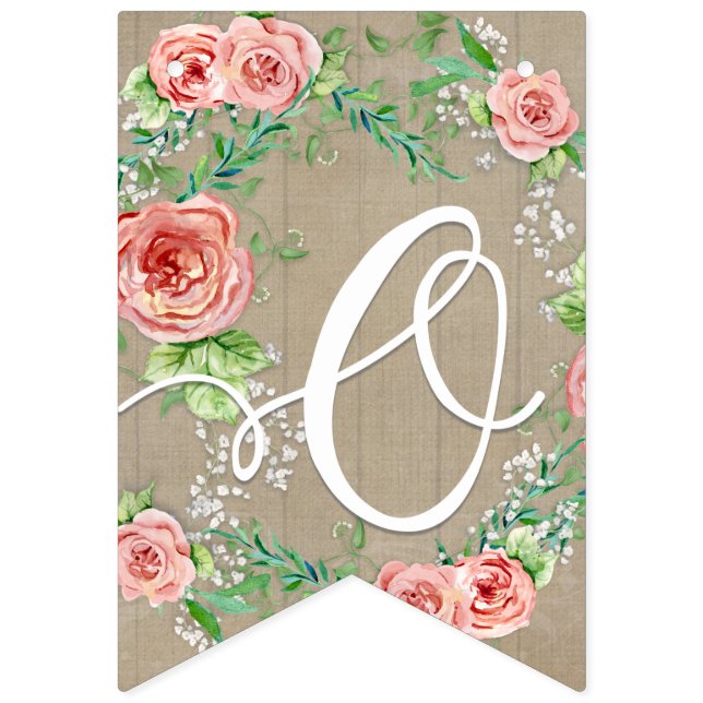 Oh Flicka Shower BOHO Nursery Room Pennant Ro Vimplar (Tredje flaggan)