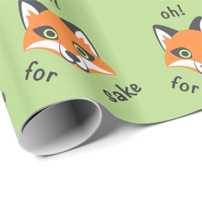 Oh! För rävSake formulera den Emoji tecknaden Presentpapper (Rullad Hörn)