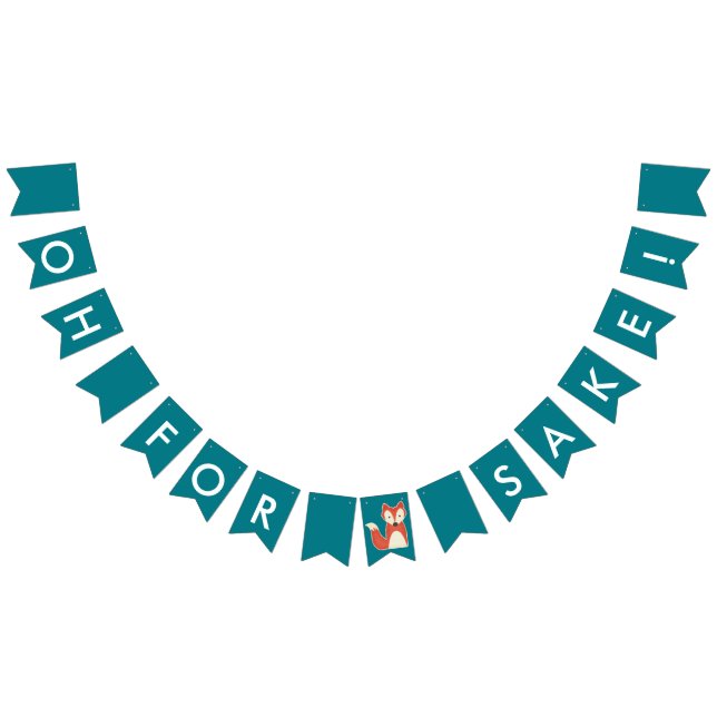 Oh för rävSakefödelsedag Vimplar (Alla)