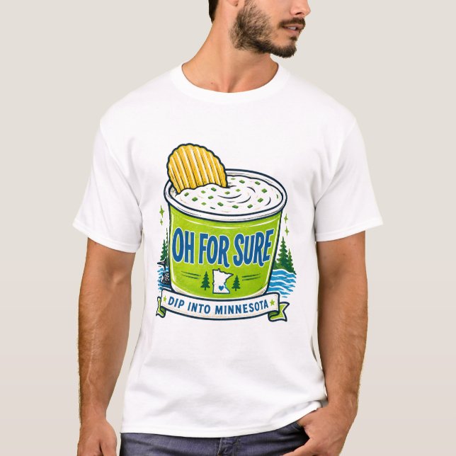 Oh För Visst Minnesota Chip Dip T-Shirt (Framsida)