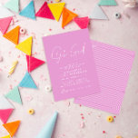 oh girl Baby dusch script bright rosa elegant Inbjudningar<br><div class="desc">Åh,  flickdusch skriver modernt inbjudan till rosa elegant.</div>