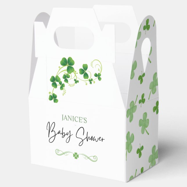 Oh Girl St. Patrick's Day Baby Shower Green  Presentaskar (Öppnad)