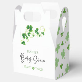 Oh Girl St. Patrick's Day Baby Shower Grön Presentaskar