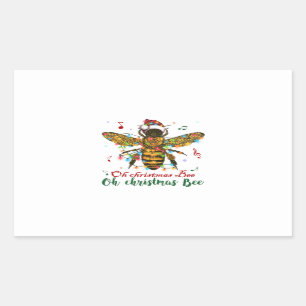 Oh God jul Bee Gifts Rektangulärt Klistermärke